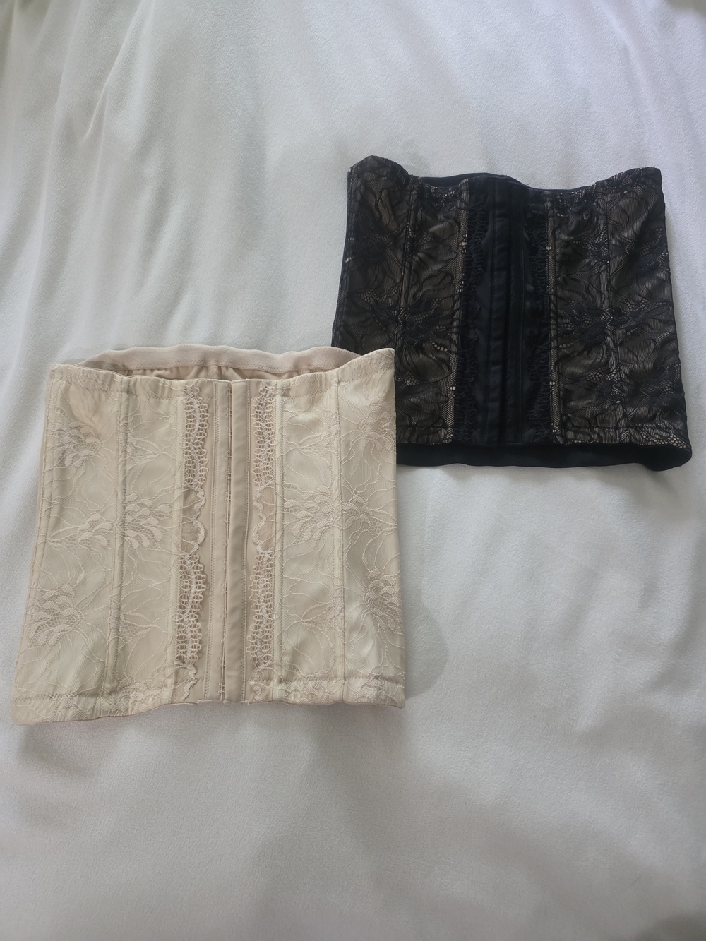Maidenform Lace Waist Cincher Duo in Black & Nude